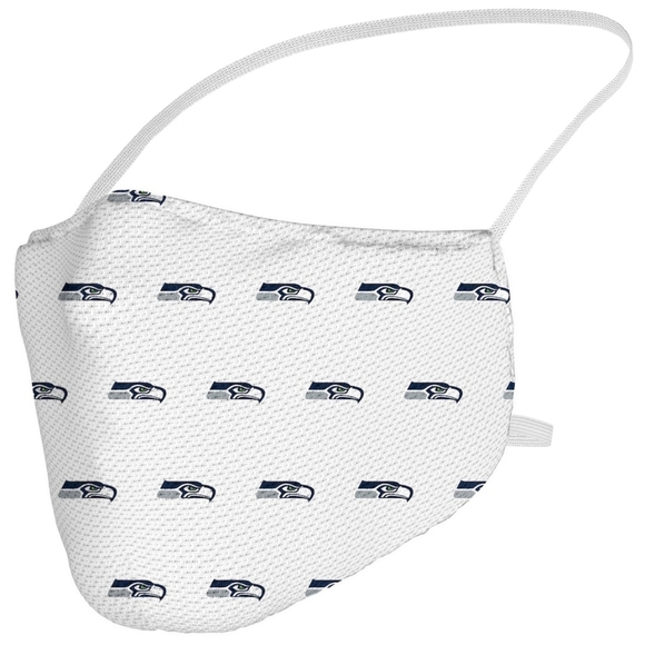 SEATTLE Seahawks Fanatics Branded Adult Official Logo Face Covering 3-Pack - Picture 2 of 9